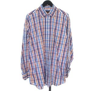 Paul & Shark Yachting 100% Cotton Made in Italy Multicolor Plaid Button Down, XL